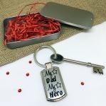 My Dad My Hero Metal Keyring In Gift Tin